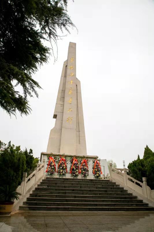 疏雨洗清明 芳菲祭英烈—— 安彩高科開展“學黨史、祭英烈、傳精神”主題活動